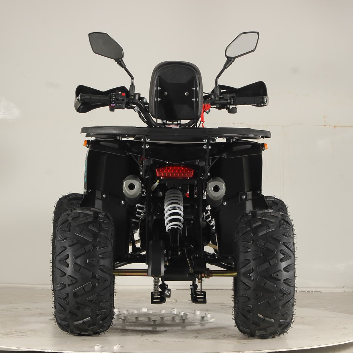 Квадроцикл FORTE ATV125P блакитно-червоний (Black-Red) — мініатюра 4
