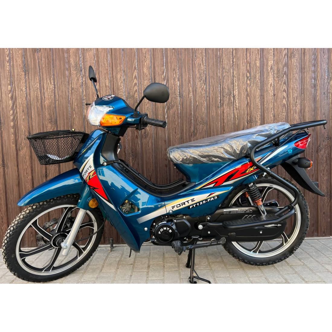 Мотоцикл FORTE FT125-FA3 синій — мініатюра 3