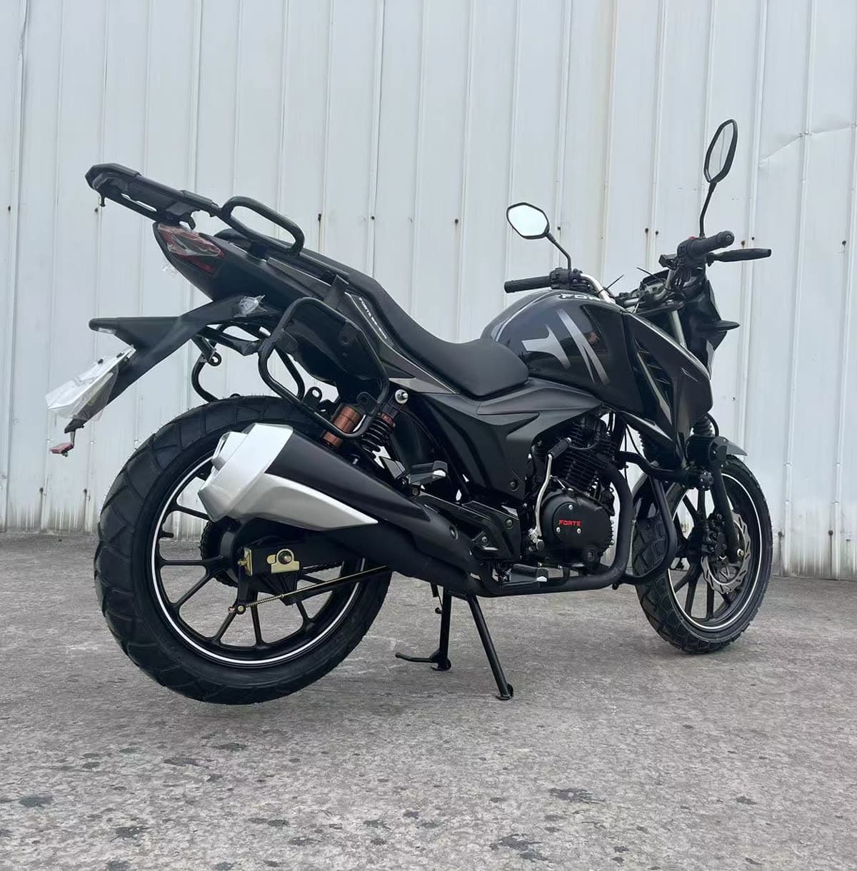 Мотоцикл FORTE FT200-CM3, сірий — мініатюра 2
