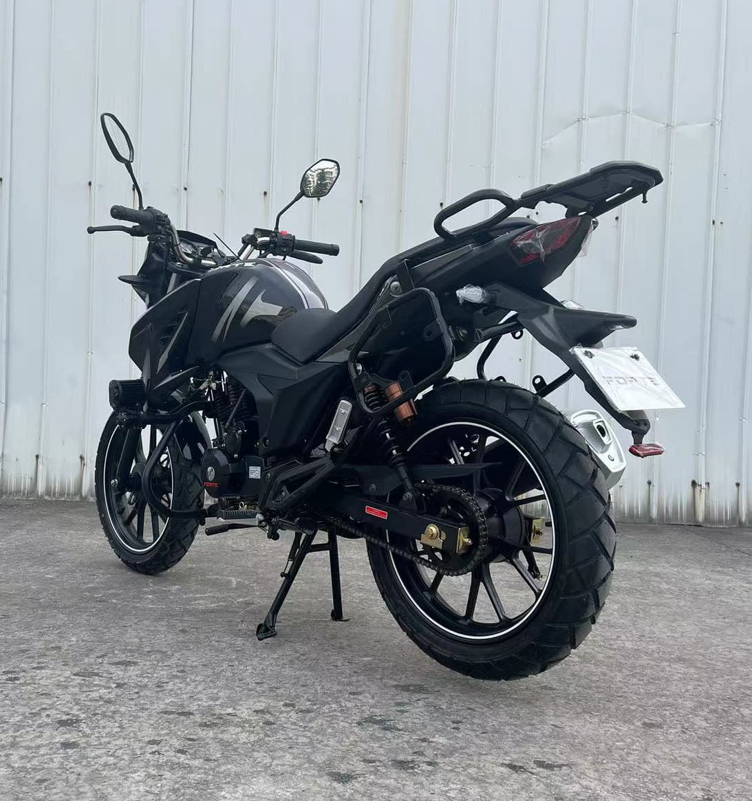 Мотоцикл FORTE FT200-CM3, сірий — мініатюра 4