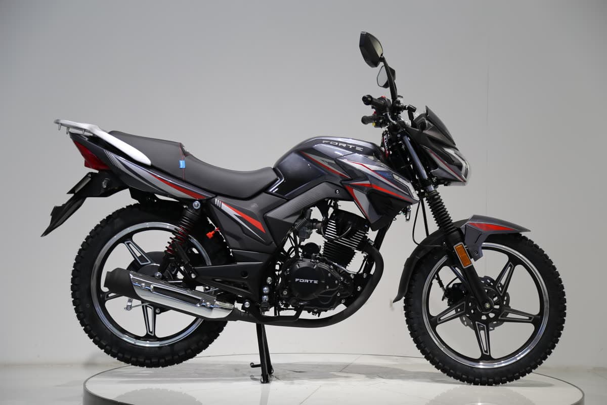 Мотоцикл FORTE FT200-EN (150 дизайн) Чорний — мініатюра 6