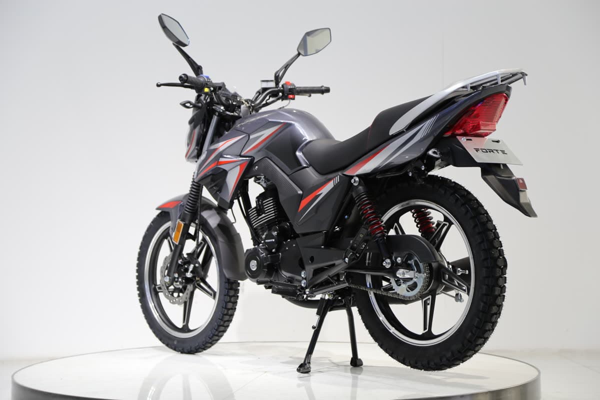 Мотоцикл FORTE FT200-EN (150 дизайн) Чорний — мініатюра 8