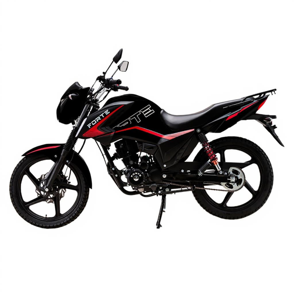 Мотоцикл FORTE 200LX, матовий чорний
