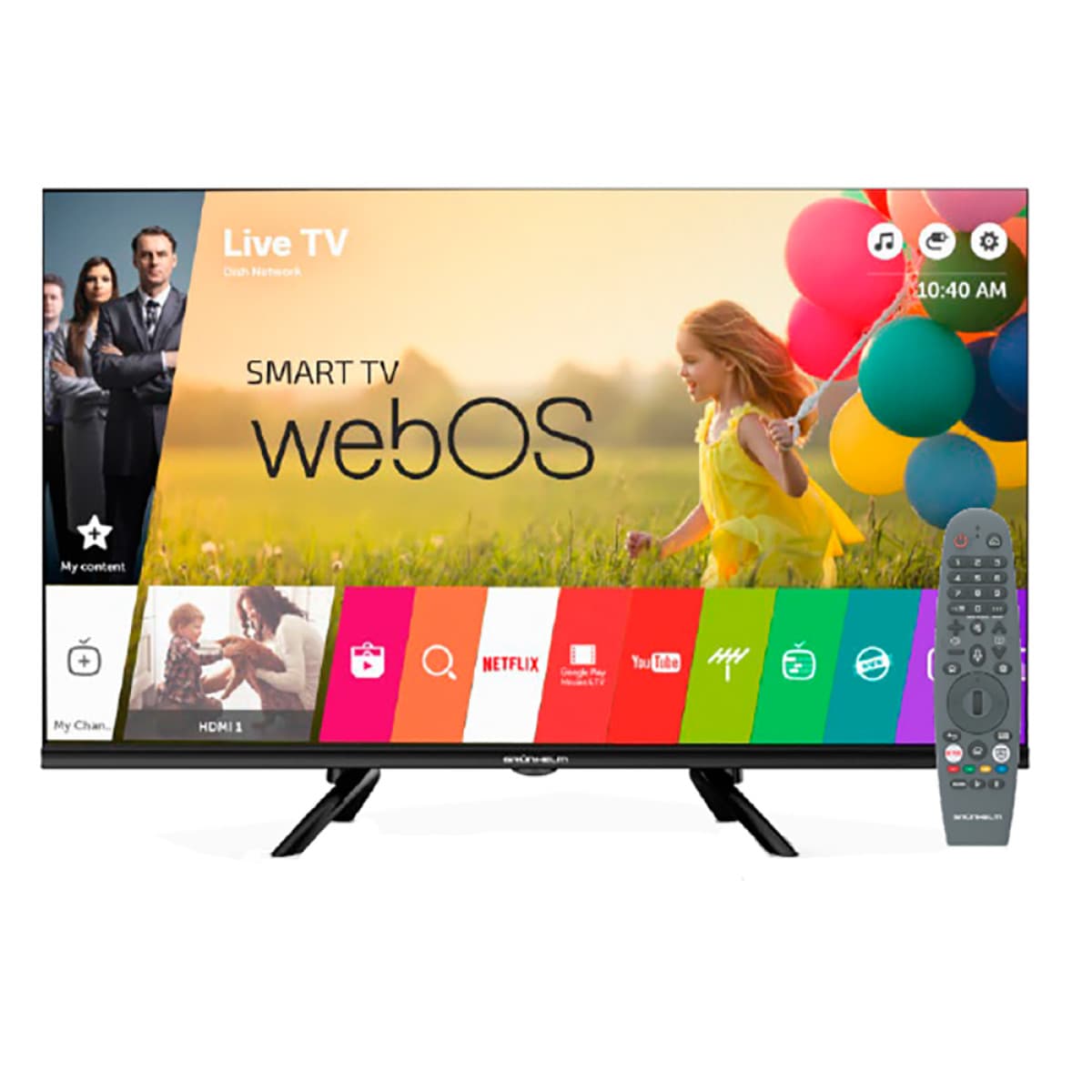 Телевізор 32, WEBOS - 32GRF-26WV DDR 1.5G, Flash 8G, Air Mouse, Frameless, SMART HD (GRUNHELM)