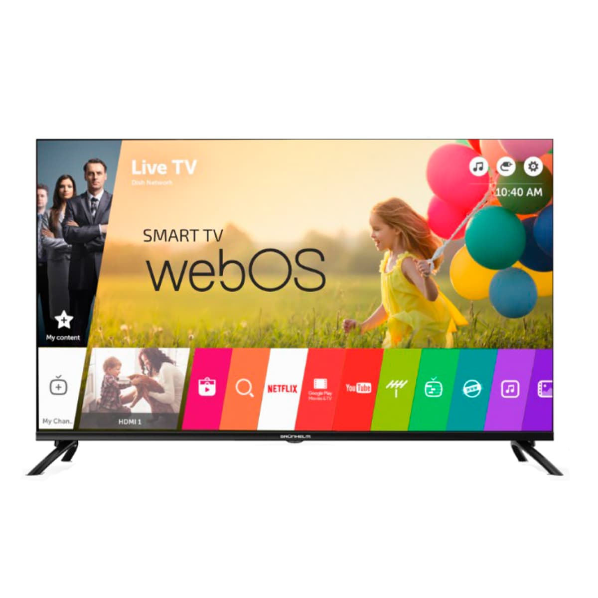 Телевізор 40, WEBOS - 40GRF-26WV DDR 1.5G, Flash 8G, Air Mouse, Frameless, SMART FHD (GRUNHELM)
