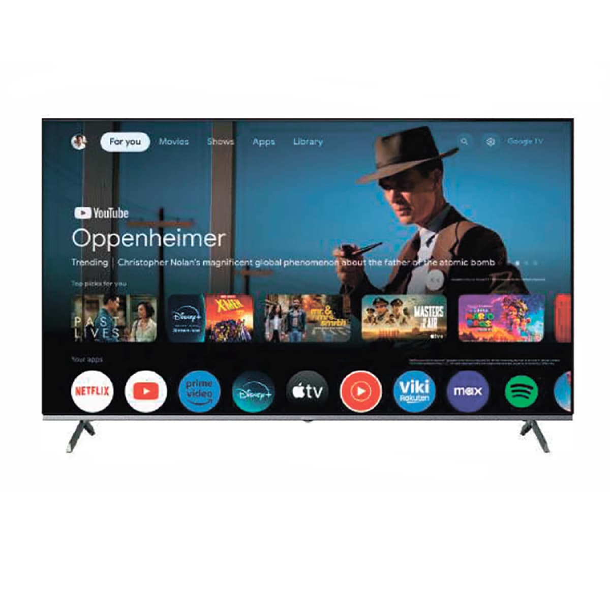 Телевізор 75, Google TV 5.0 - Q75U701-GTV5V SMART TV, T2, QLED, UHD, голосове керування (GRUNHELM)