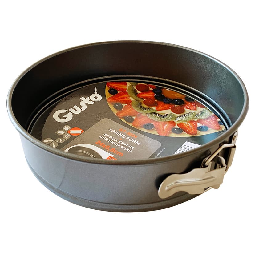 GT-3224 Форма кругла роз'ємна для випікання GUSTO, 24x6,8 см