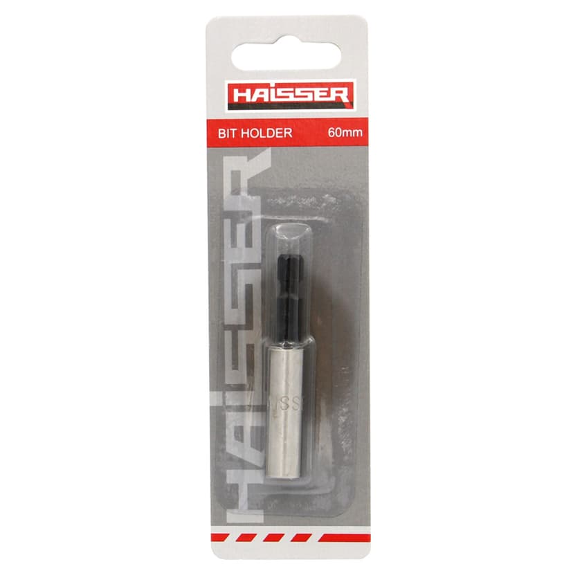 Тримач біт - 1/4 х 60мм, магнітний, блістер (HAISSER)