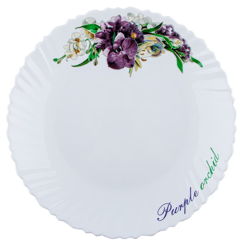 Фіолетова орхідея, Wave, Тарілка десертна, V-190PO, Vittora, 190 мм