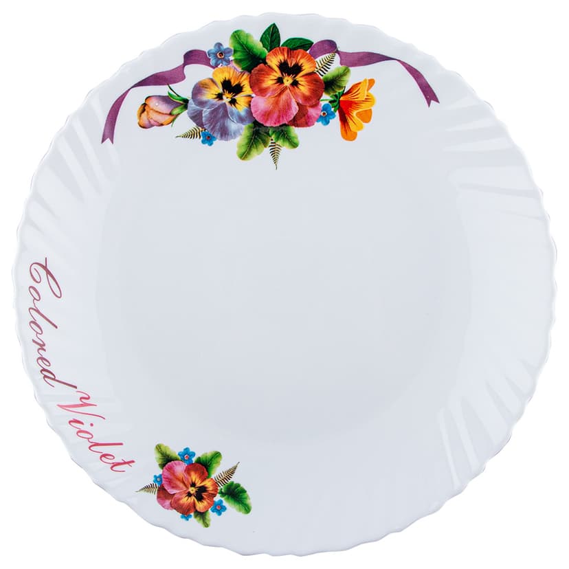 Фіалки, Wave, Тарілка десертна, V-190V, Vittora, 190 мм