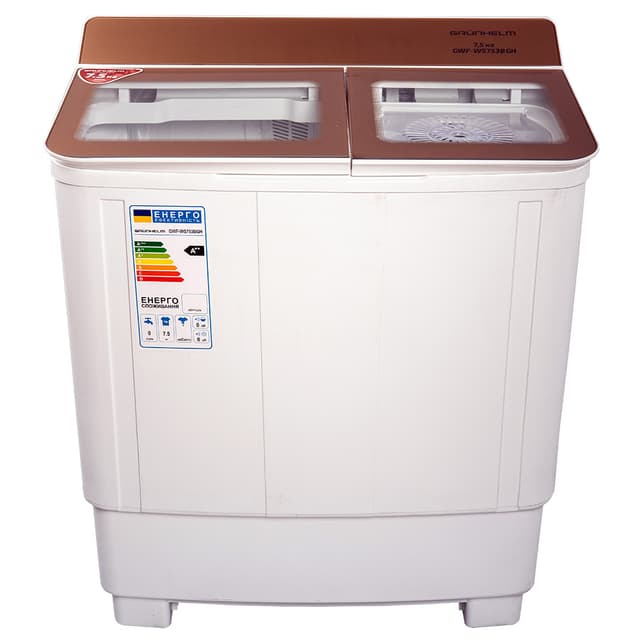 Пральна машина напівавт. GWF-WS753BGH (біла/беж, 7,5кг) (GRUNHELM)