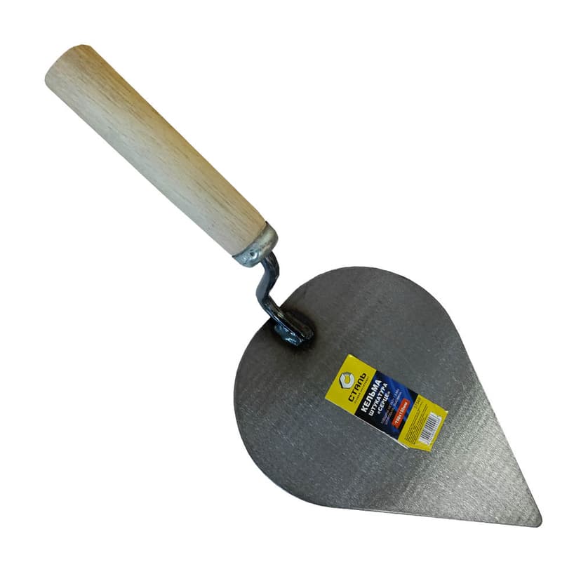 (37049) Кельма штукатура "серце" 190х150, товщина 1,5мм, лакована СТАЛЬ