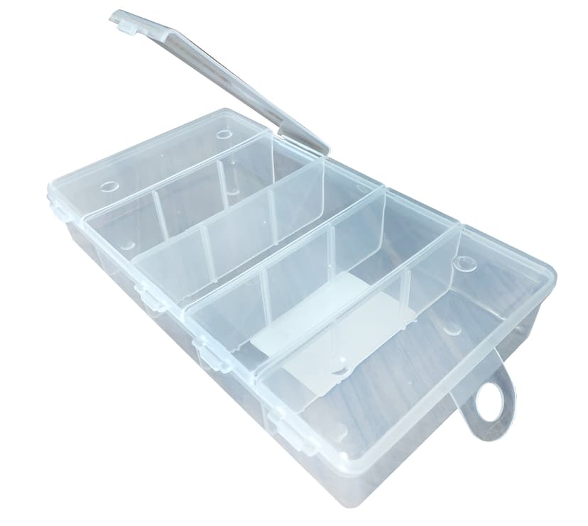 (90059) Органайзер пласт. 5 окремих секцій 200х115х35мм проз. Світязь