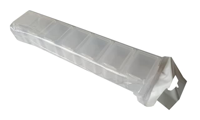 (90061) Мікроорганайзер зіставний 7 комірок 170х35х20мм проз. Світязь