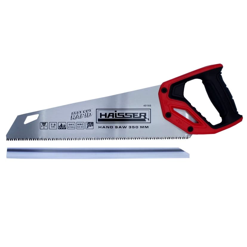 (40160) Ножівка по дереву 350 мм, 7-8TPI, 3D, SK5, Rapid HAISSER