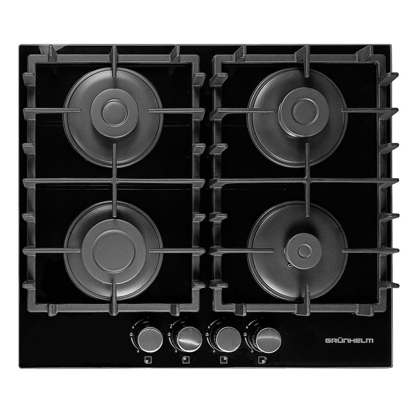 Варильна поверхня GPG 6214 BF газ скло.чавун (GRUNHELM)