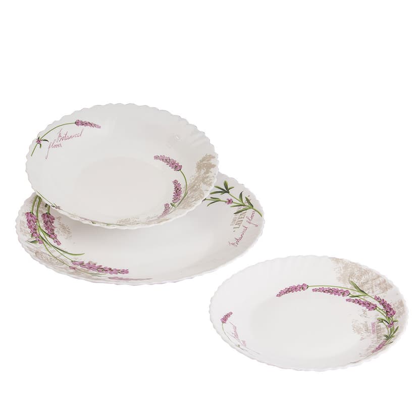 VT-419L Набір посуду Лаванда Wave, Vittora 18 пр