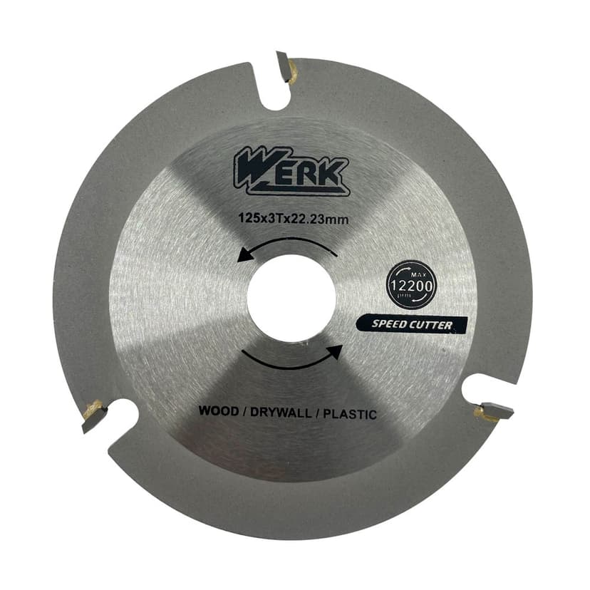 Диск універсальний по дереву для КШМ 125 x 3T x 22.23mm (WERK)