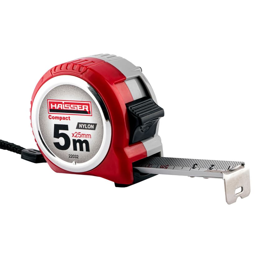 (22032) 5x25 рулетка, нейл., пласт. корп., 2 стопа, HAISSER