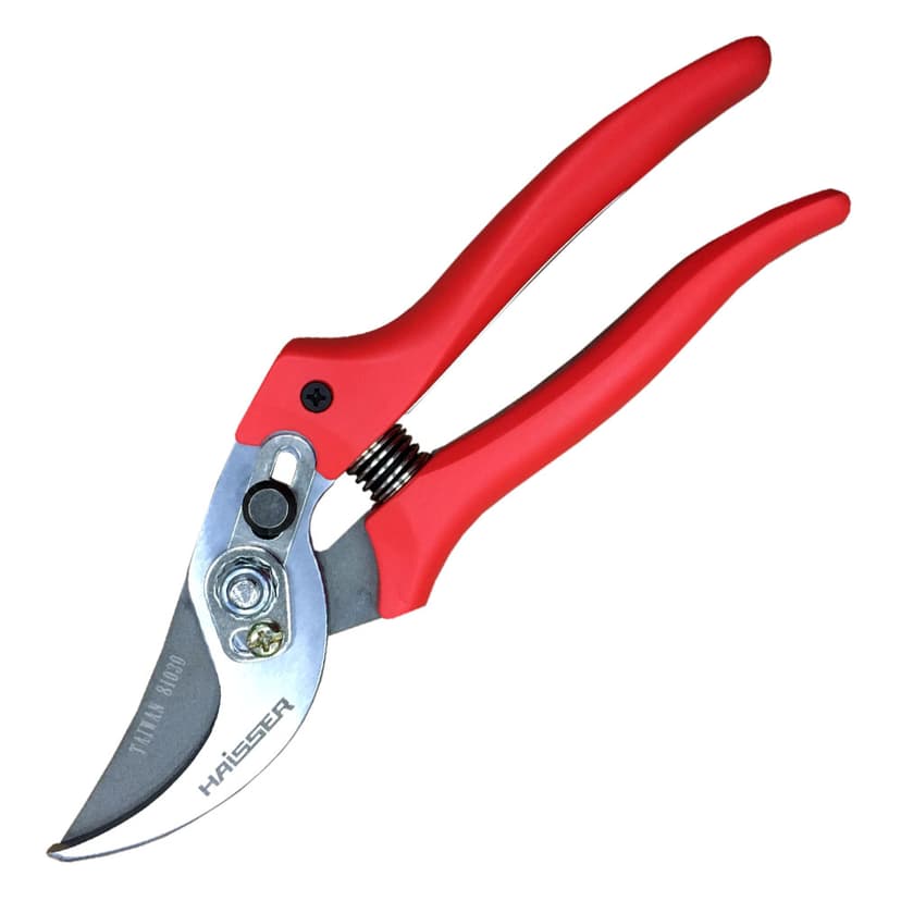 (81030) Секатор садовий 200мм однокомпонентні ручки, тефлон HAISSER