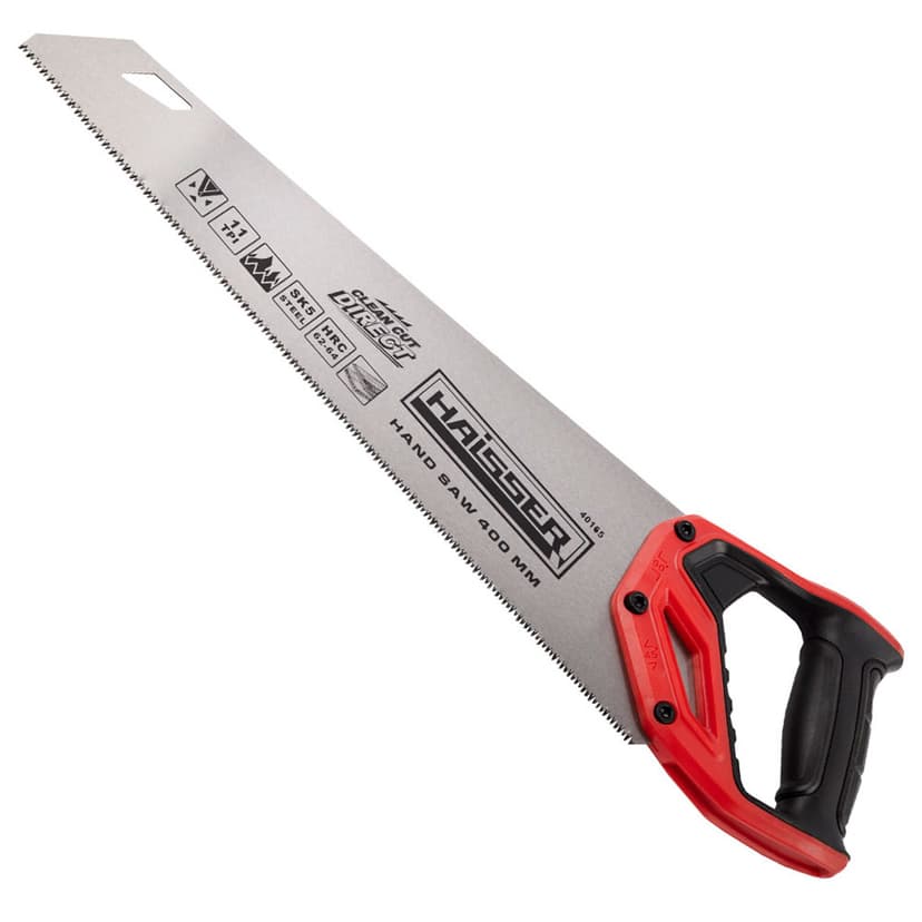 (40165) Ножівка по дереву 400 мм, 11TPI, 3D, SK5, Direct HAISSER