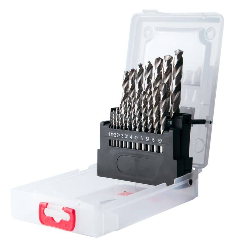 Набір свердл по металу HSS - (1-10)х0.5мм, 19шт. (HAISSER) 2018903