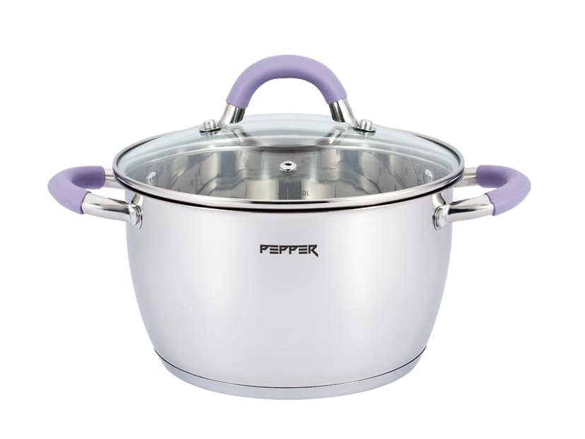 PR-1107-24 Каструля PURPLE IRIS PEPPER 24x13,5 см. 5,5 л.