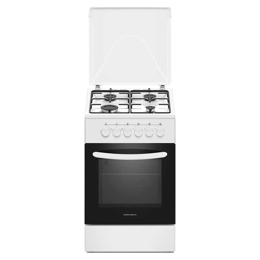 Плита газоелектр. 50см - FM5612W, біла (GRUNHELM)