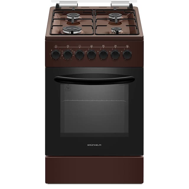 Плита газоелектр. 50см - FG5612BR, коричнева (GRUNHELM)