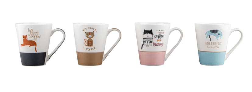 VT-C-66310 Чашка Коти на смужці Vittora, 310мл