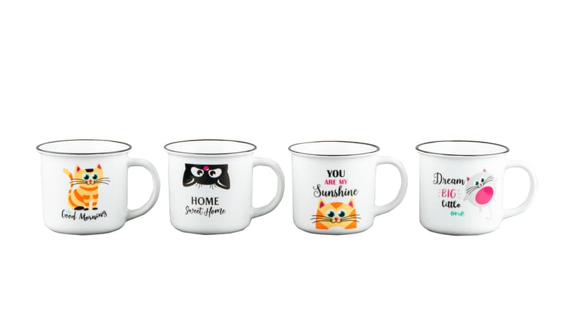 VT-C-59350 Чашка Кіт з привітанням Vittora, 350мл