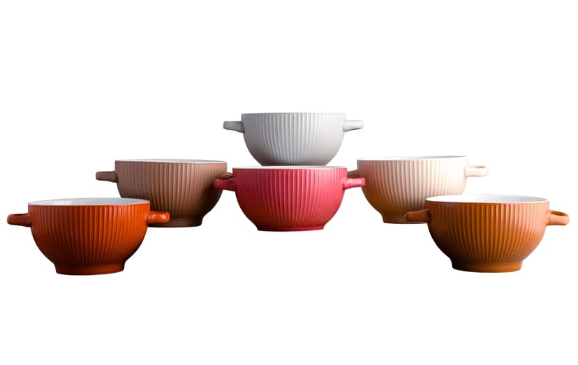 VT-P-31140 Бульйонниця Рефленая з вушками, Vittora 140мм