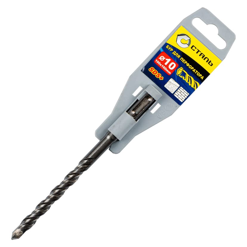 Бур для перфоратора SDS-Plus - 10x160мм (СТАЛЬ) 3162209