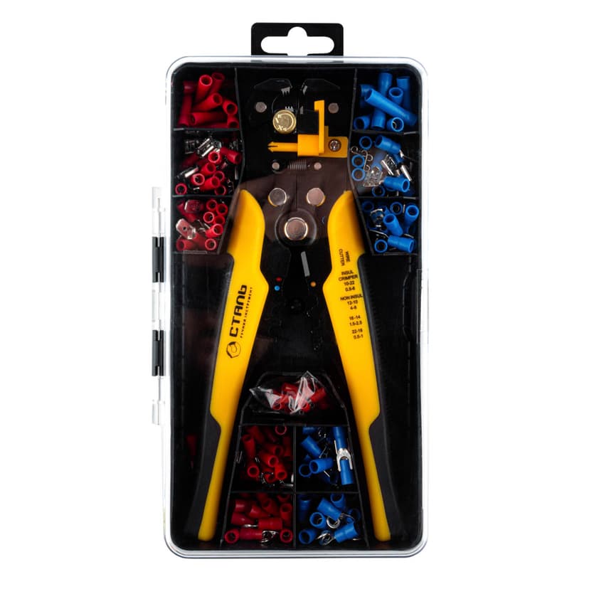 (41154) Набір для зняття ізоляції і обтискання 200 од. СТАЛЬ