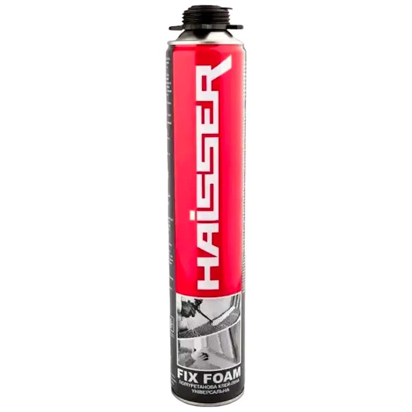 Піна-клей ПУ пістолетна - FIX FOAM (725 мл) Польща (HAISSER)