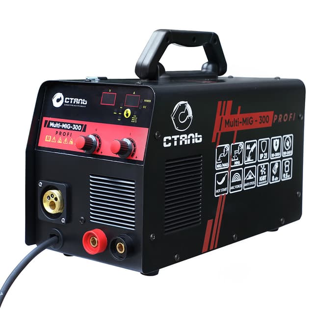 Зварювальний Напівавтомат інверторний - MULTI-MIG-300 PROFI (СТАЛЬ)