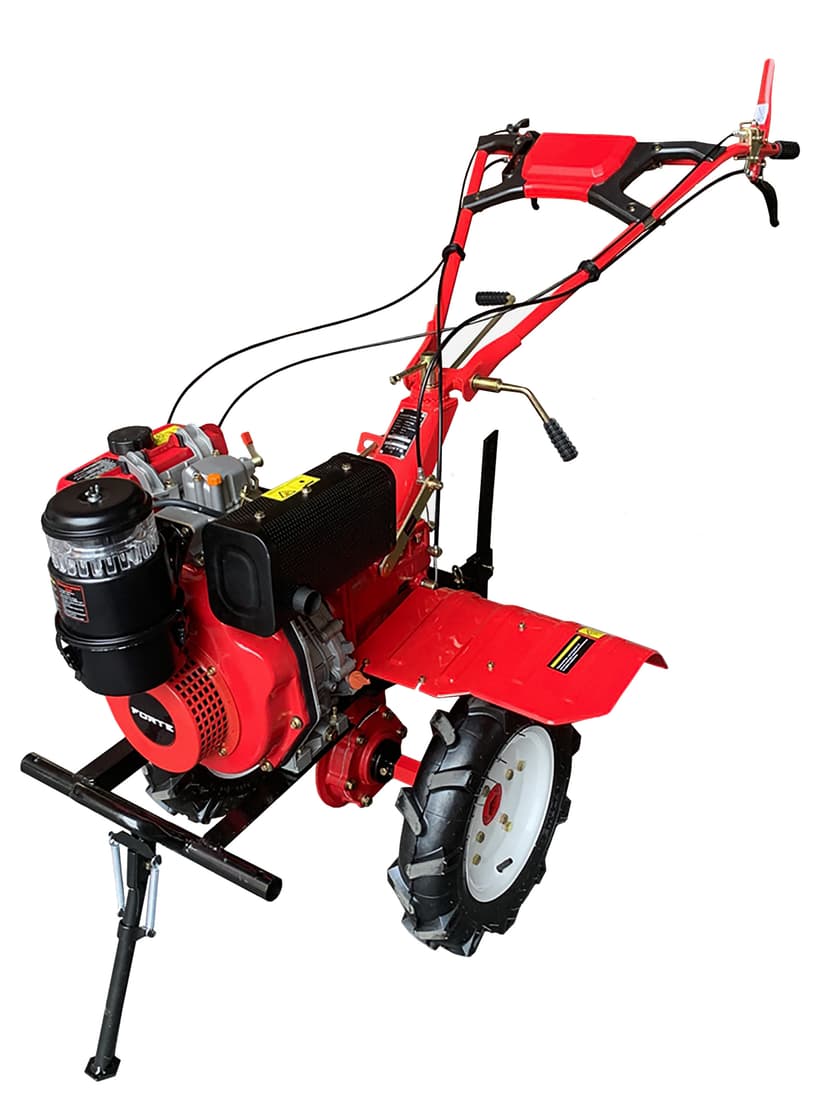 Культиватор червоний (ПОВІТРЯ) - 1050 NEW(колеса 10", 6кс) (FORTE)