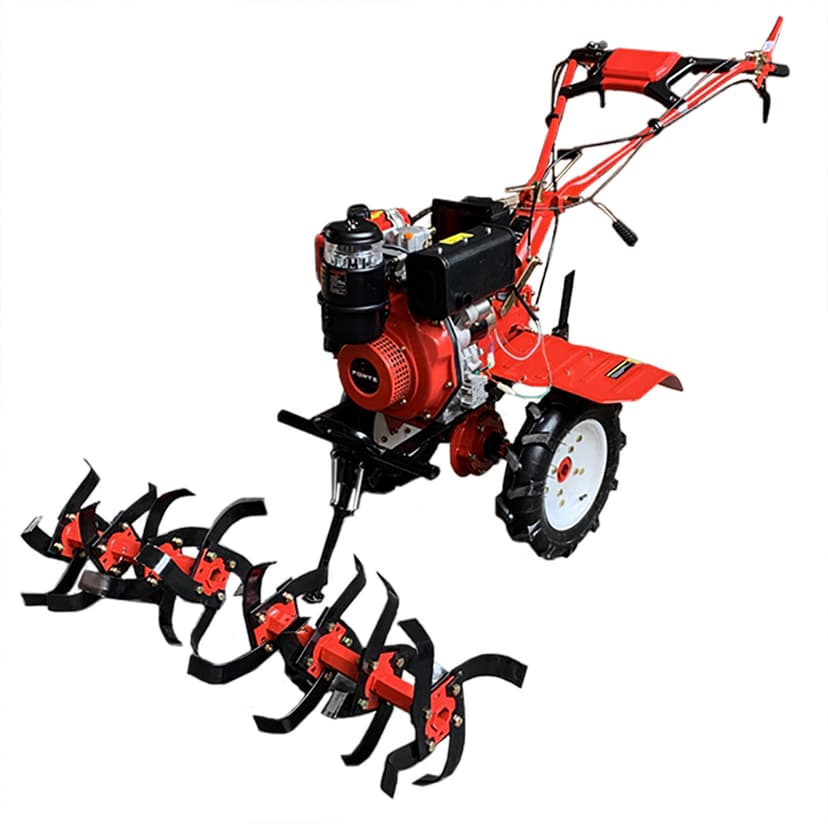 Культиватор червоний (ПОВІТРЯ) - 1050E NEW(колеса 10", 6кс) (FORTE)