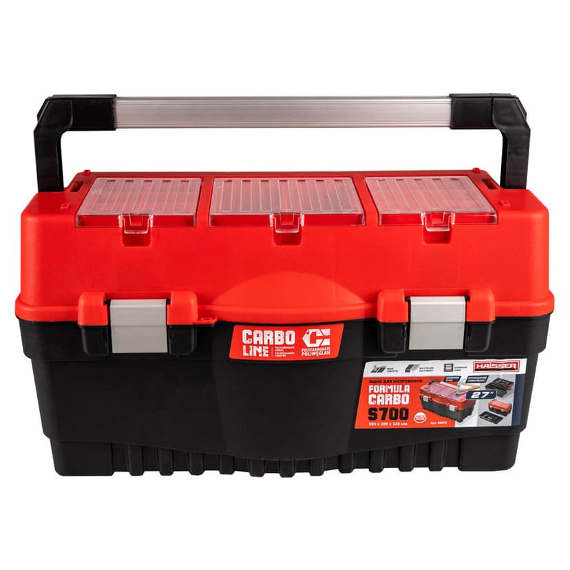 (90075) Ящик для інструментів 27" Formula S700 Carbo Alu red HAISSER