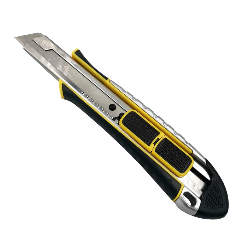 (23416) Ніж металевий, 18 мм, гум.вставки, авт., SK5 WERK