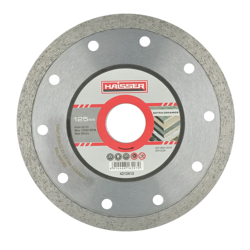 Диск алмазний EXTRA CERAMICS 125x1,2x22,23 (HAISSER) 4212612