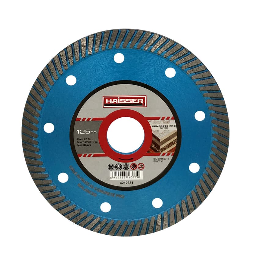 Диск алмазний Turbo CONCRETE PRO 125x2.4x10x22.23 (HAISSER) 4212631