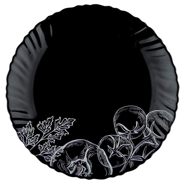 Овочевий етюд, Black Wave, Тарілка десертна, V-190Bvs, Vittora, 190 мм