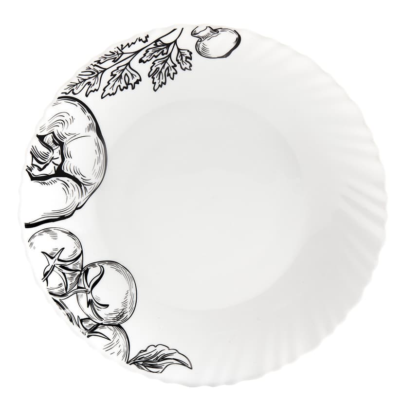 Овочевий етюд, Wave, Тарілка десертна, V-190Vs, Vittora, 190 мм