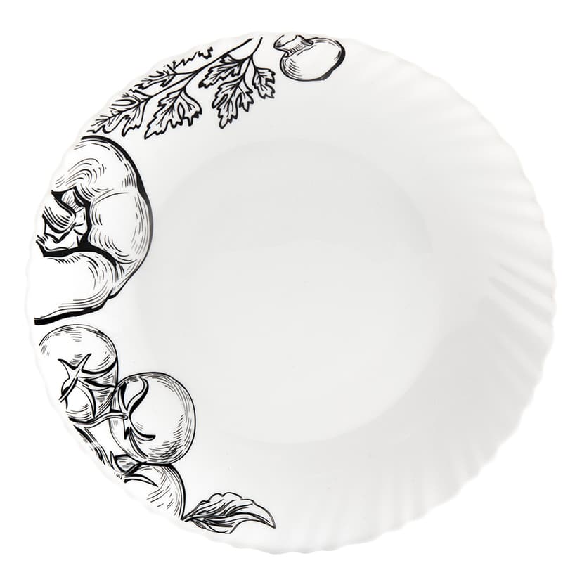 Овочевий етюд, Wave, Тарілка обідня, V-220Vs, Vittora, 220 мм