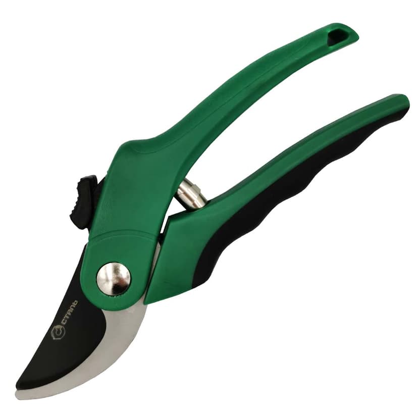 (81037) Секатор садовий 215мм з пластиковими ручками СТАЛЬ