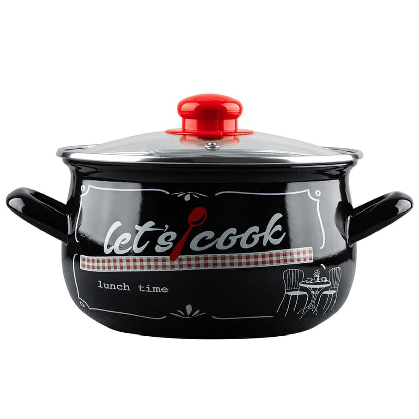 Давайте готувати (чорна) GT-T-116-LCB Каструля GUSTO 16 см, 2,1 л