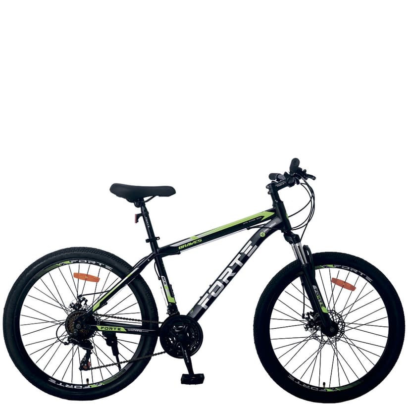 Велосипед FORTE BRAVES сталь.рама 17", колеса 26", жовтий (чорно-зелений)