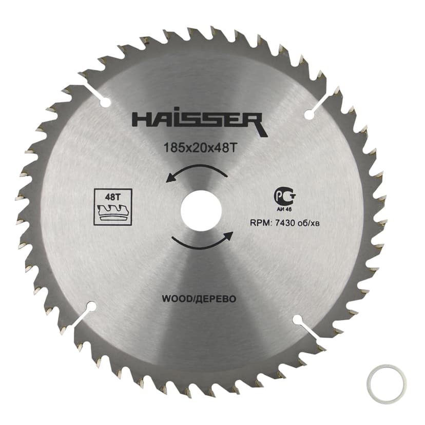 Диск пильний по дереву - 185x20 48 зуб. (HAISSER)