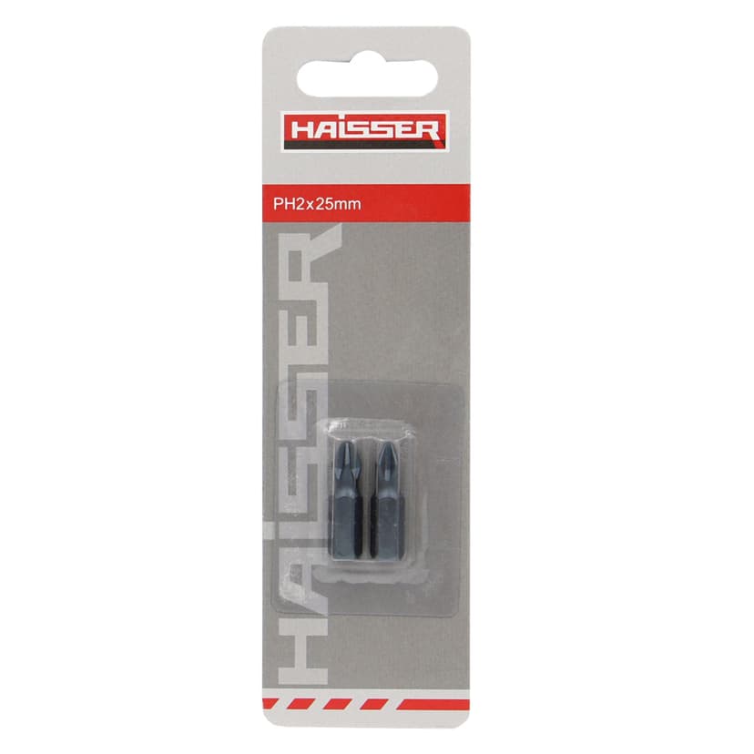 Біта - PH2 x 25мм, набір 2шт, блістер (HAISSER)